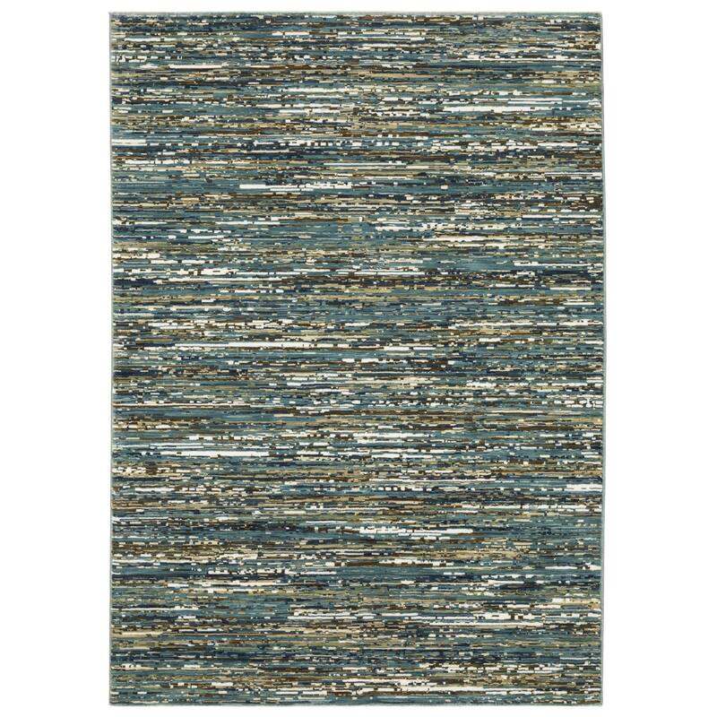 HomeRootsStriped Casual Rectangle Area Rug