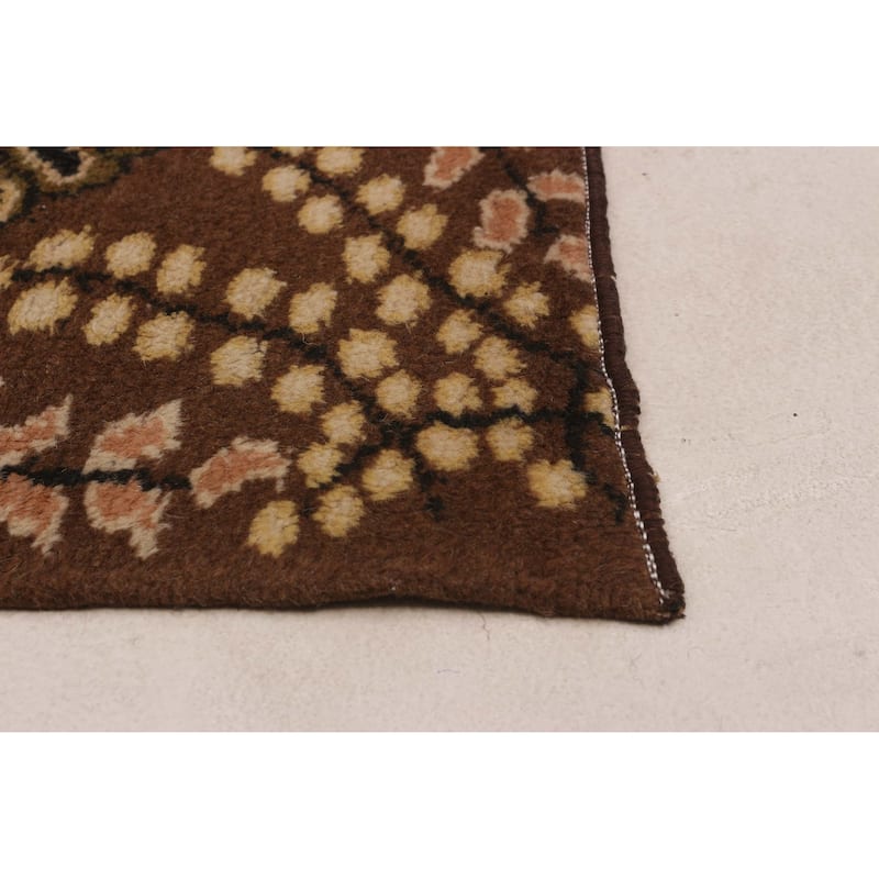 ECARPETGALLERY Hand-knotted Melis Vintage Cream Wool Rug - 5'8 x 8'8