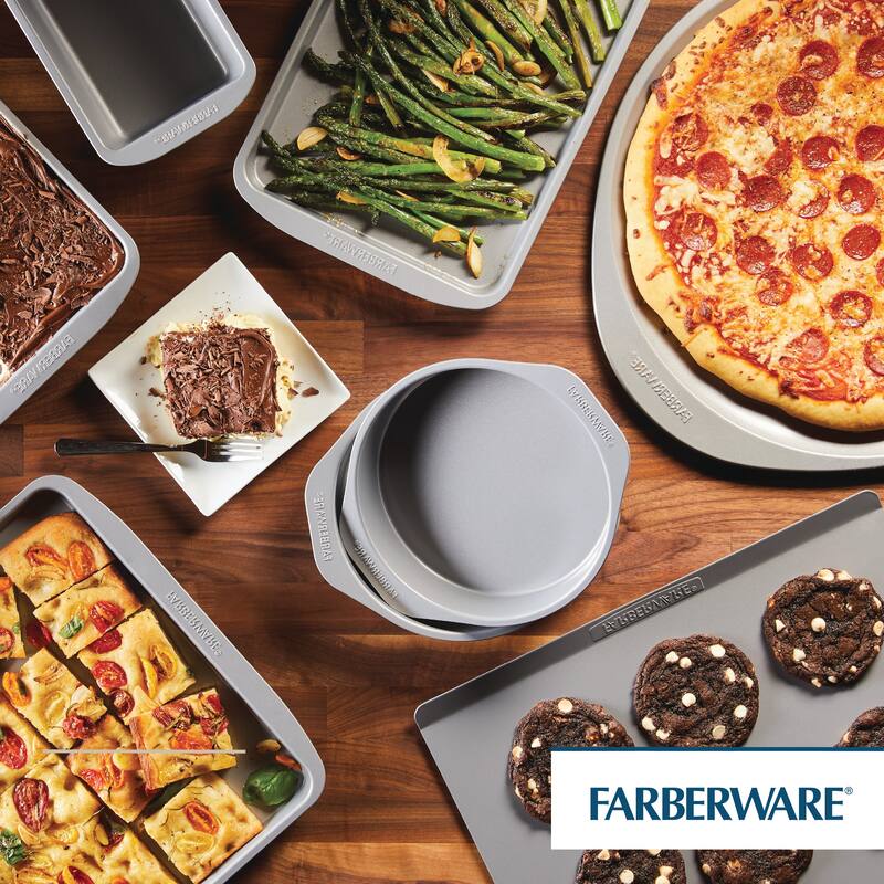 Farberware GOLDEN BAKE Bakeware Nonstick Sheet Pan Set, 2-Piece, Gray
