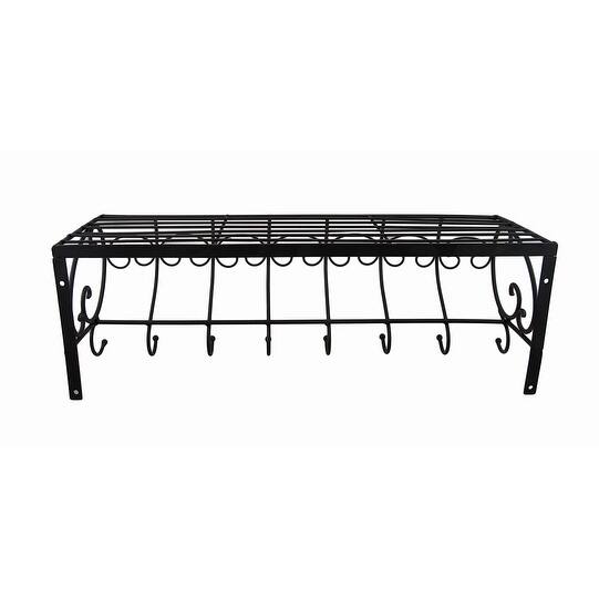 Shop Set Of 2 Decorative Metal Wire Wall Hook Shelves 7 X 21 X