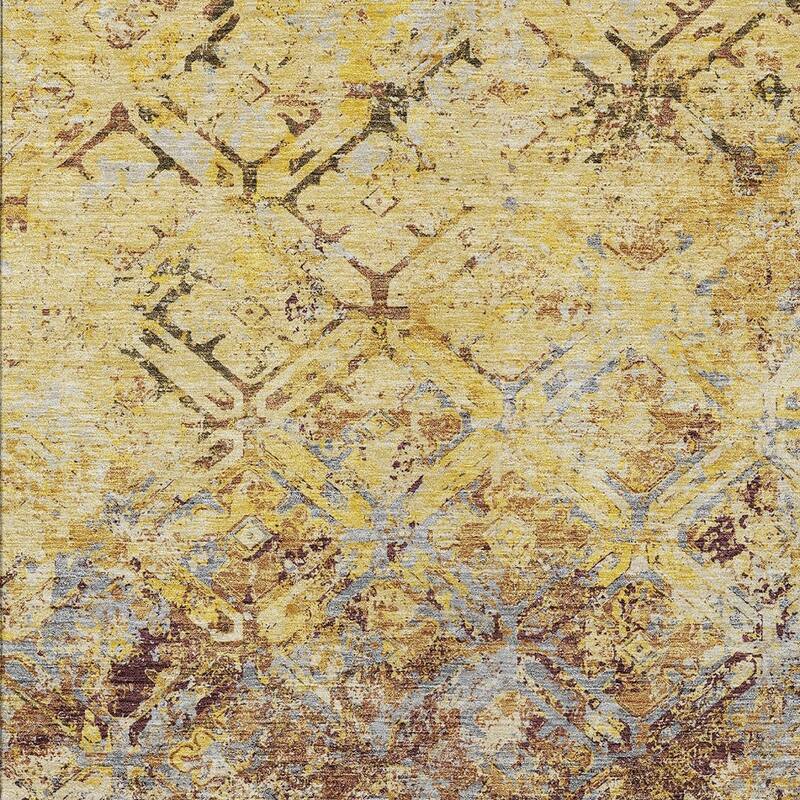 HomeRoots Geometric Transitional Rectangle Outdoor Rug