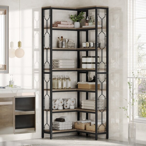 Modern corner shelving unit sale