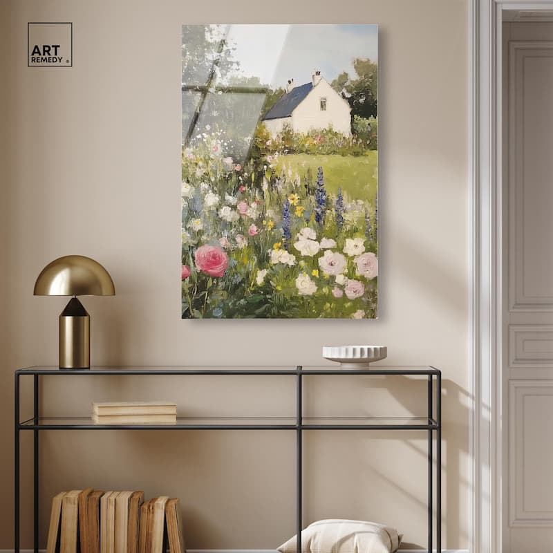 Floral Farmhouse II Acrylic by Art Remedy, Ready to Hang