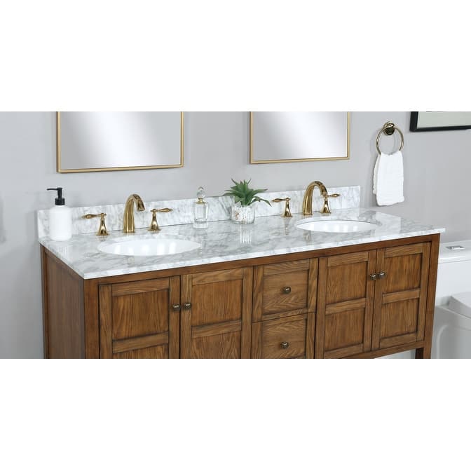 Modern 60" Double Bathroom Vanity Sink - 60"x21.5"x35"