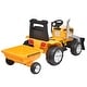 preview thumbnail 2 of 27, Kids Ride-On Tractor Excavator Toy, 12V Battery-Powered with Trailer, Remote Control, & LED Headlight