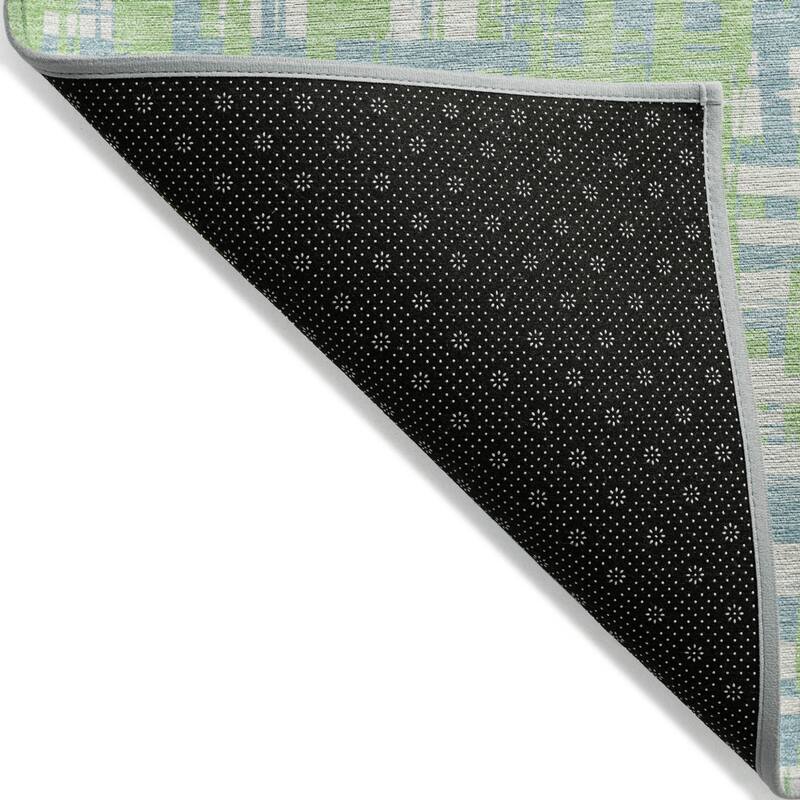 HomeRoots Abstract Transitional Rectangle Outdoor Rug