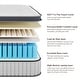 preview thumbnail 2 of 5, 12" Hybrid Mattress - Bamboo Charcoal Foam, 5-Zone Pocket Coils, CertiPUR-US® Certified, Medium Firm Support