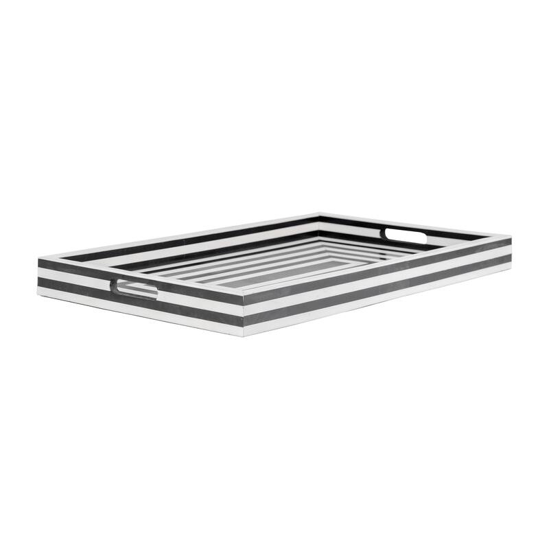 Sagebrook Home Decorative Trays, Set of 3 - 24" x 15" x 2"