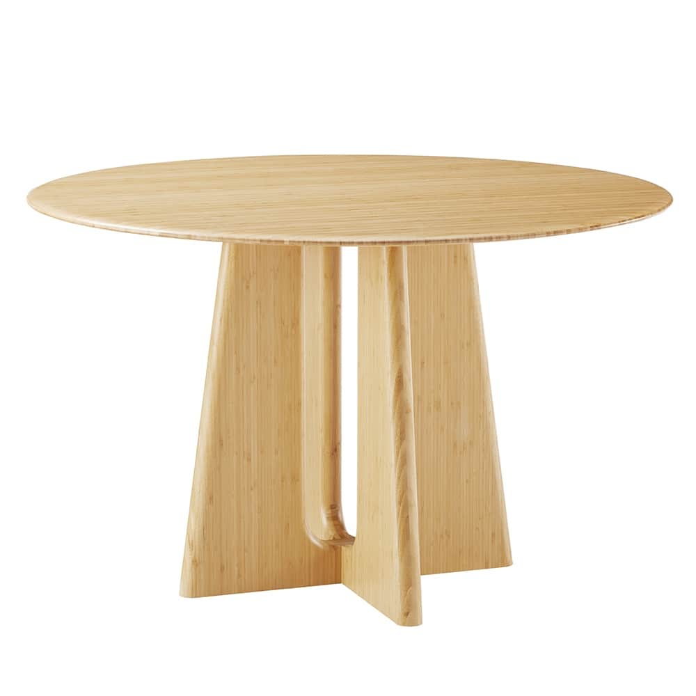 Lenor 48" Round Table, Charcoal