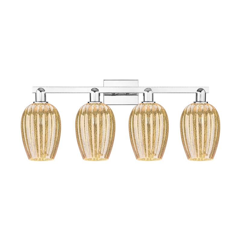 Innovations Lighting Downtown Urban - Preston - 4 Light 36" Flute Shade Bath Vanity Light