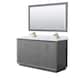 Option Dark Gray / Satin Bronze Hardware