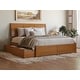 preview thumbnail 24 of 105, Portland Platform Bed with Footboard and Storage Drawers Light Toffee - King