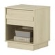 preview thumbnail 6 of 13, South Shore August 1-Drawer Nightstand
