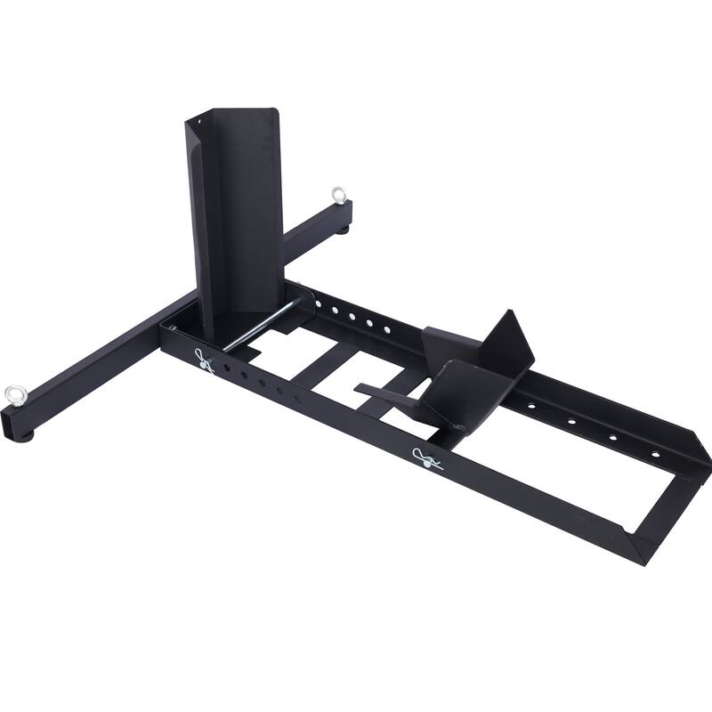 1800 Lb. Capacity Motorcycle Stand/Wheel Chock adjustable heavy duty - Black