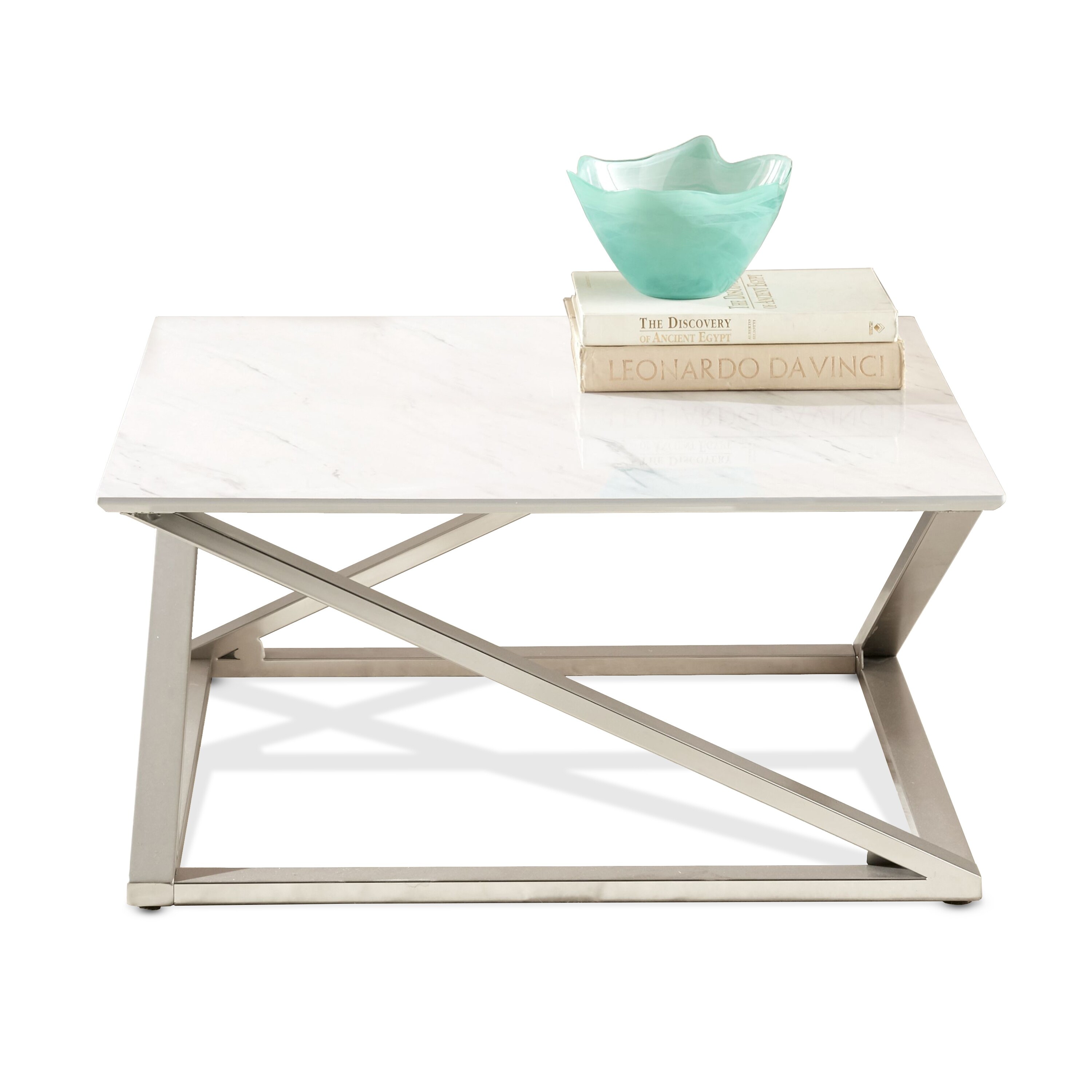 Faux Marble Top Coffee Table : Walker Edison Cora Modern Round Faux Marble Top Coffee Table With X Base 36 Inch White Faux Marble And Gold Buy Online In United Arab Emirates At Desertcart Ae Productid 43029979 / It measures 36 across and 18 high.