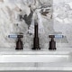 preview thumbnail 16 of 34, Kingston Brass Synchronous Two-Handle 3-Hole Deck Mount Widespread Bathroom Faucet with Brass Pop-Up Drain