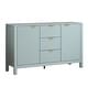 preview thumbnail 4 of 11, Entryway Buffet Cabinet with Wave 2-Door and 3 Drawers, Adjustable Shelves for Stylish Storage
