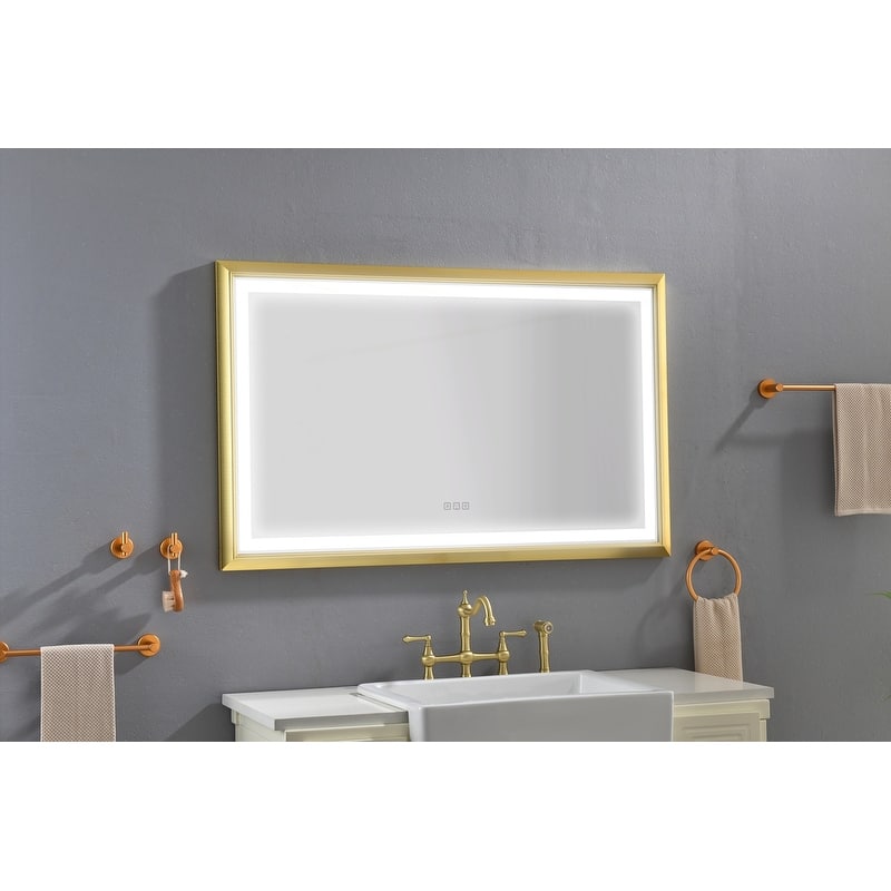 LED Bathroom Mirror with Aluminum Frame