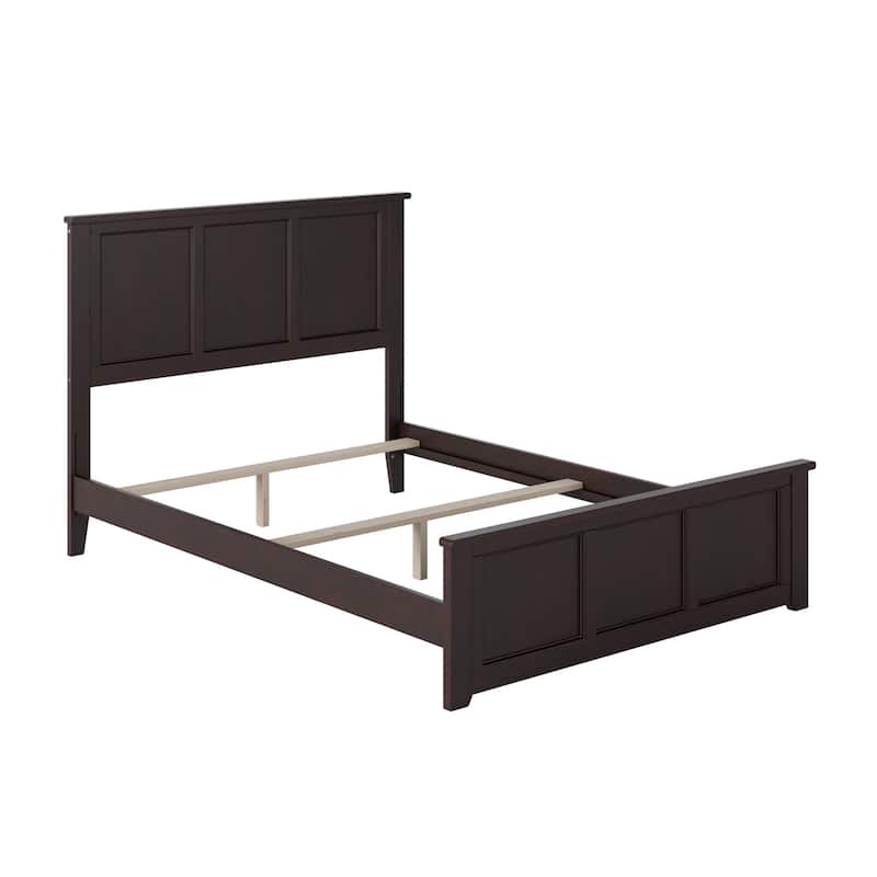 Madison Full Foundation Bed Frame with Matching Footboard in Espresso