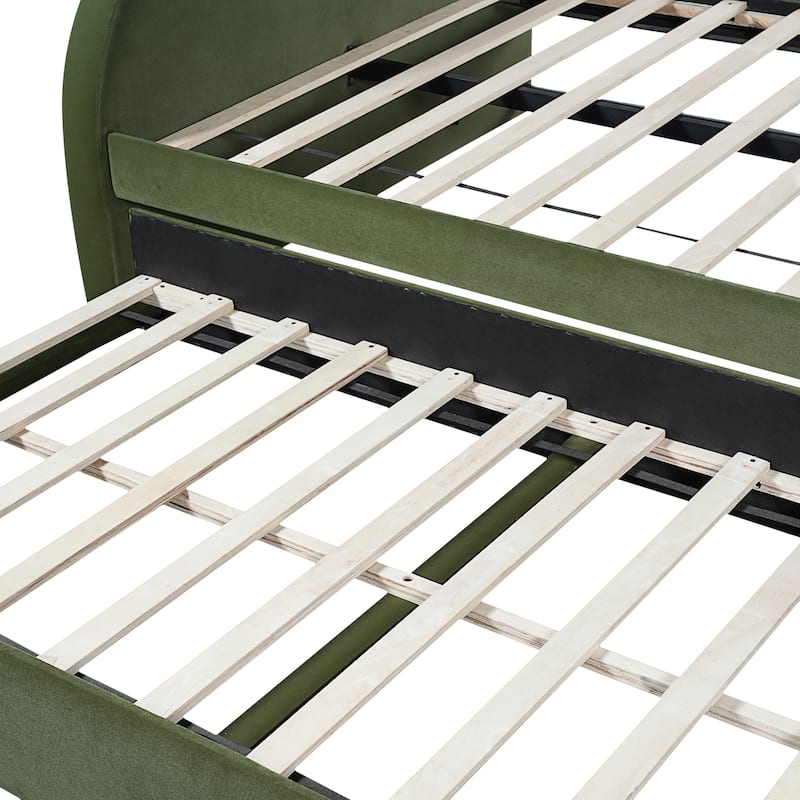 Christopher Knight Home - Modern Upholstered Velvet Daybed with Pull-Out Trundle