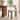 Modern Dining Chair Wood Upholstered Fabric Curved Back - Set of 2