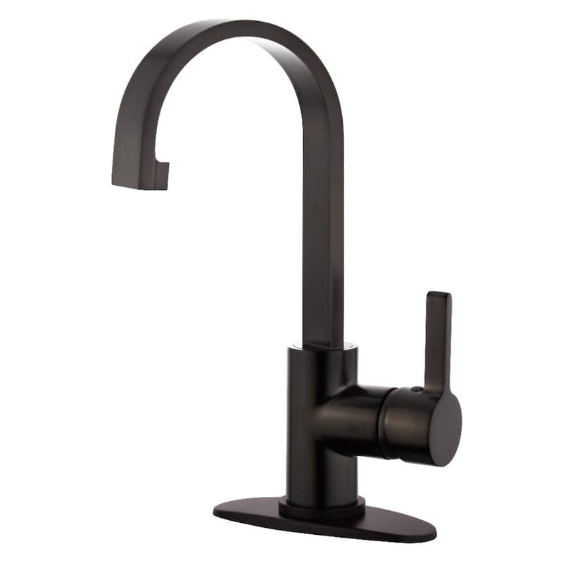 Continental Single-Handle Bathroom Faucet with Push Pop-Up in Polished Chrome