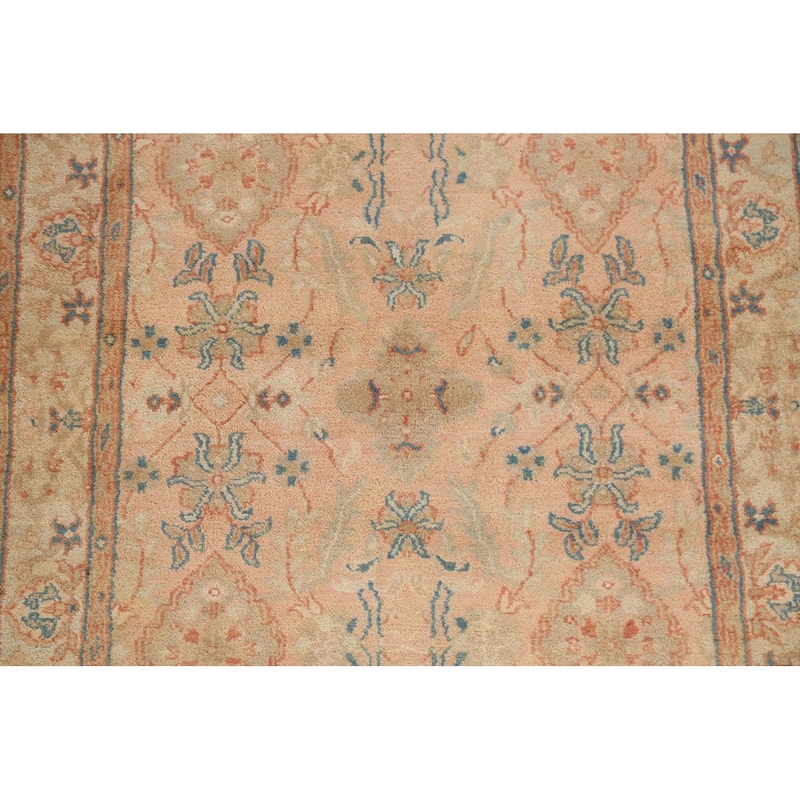 Traditional Floral Agra Oriental Area Rug Hand-knotted Wool Carpet - 3'11" x 6'2"