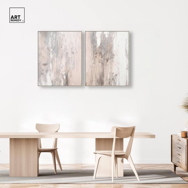 Striated Texture I Canvas Set of 2 by Art Remedy