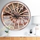 preview thumbnail 7 of 7, Designart 'Spanish Wooden Country Carriage Wheel' Oversized Farmhouse Wall CLock 23 in. wide x 23 in. high