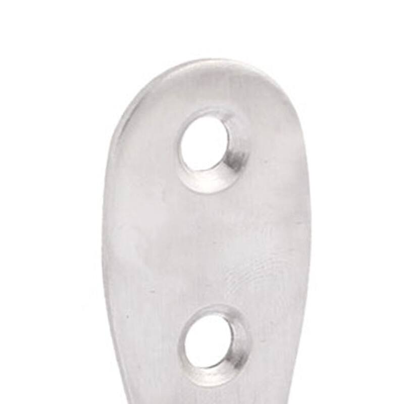 L Shaped Wall Mounted Single Hook Hanger 2mm Thickness 10PCS - Silver - 1.8" x 1" x 0.8"(L*W*H)