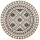 preview thumbnail 73 of 79, SAFAVIEH Veranda Eyvor Indoor/ Outdoor Waterproof Patio Backyard Rug 5'3" Round - Ivory/Slate