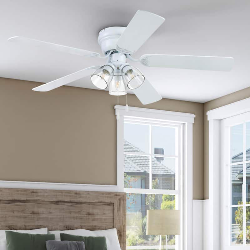 Prominence Home Renton Traditional Farmhouse Indoor Ceiling Fan - 52 - White