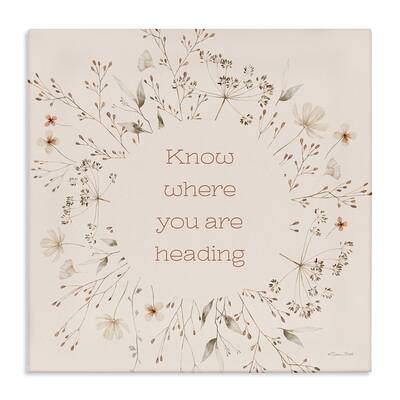 Stupell Know Where You Are Heading Canvas Wall Art Design By Susan Ball