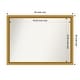 preview thumbnail 51 of 143, Townhouse Gold Framed Non-Beveled Custom Wall Mirror, Bathroom Vanity Mirror Outer Size: 47.75 x 35.75