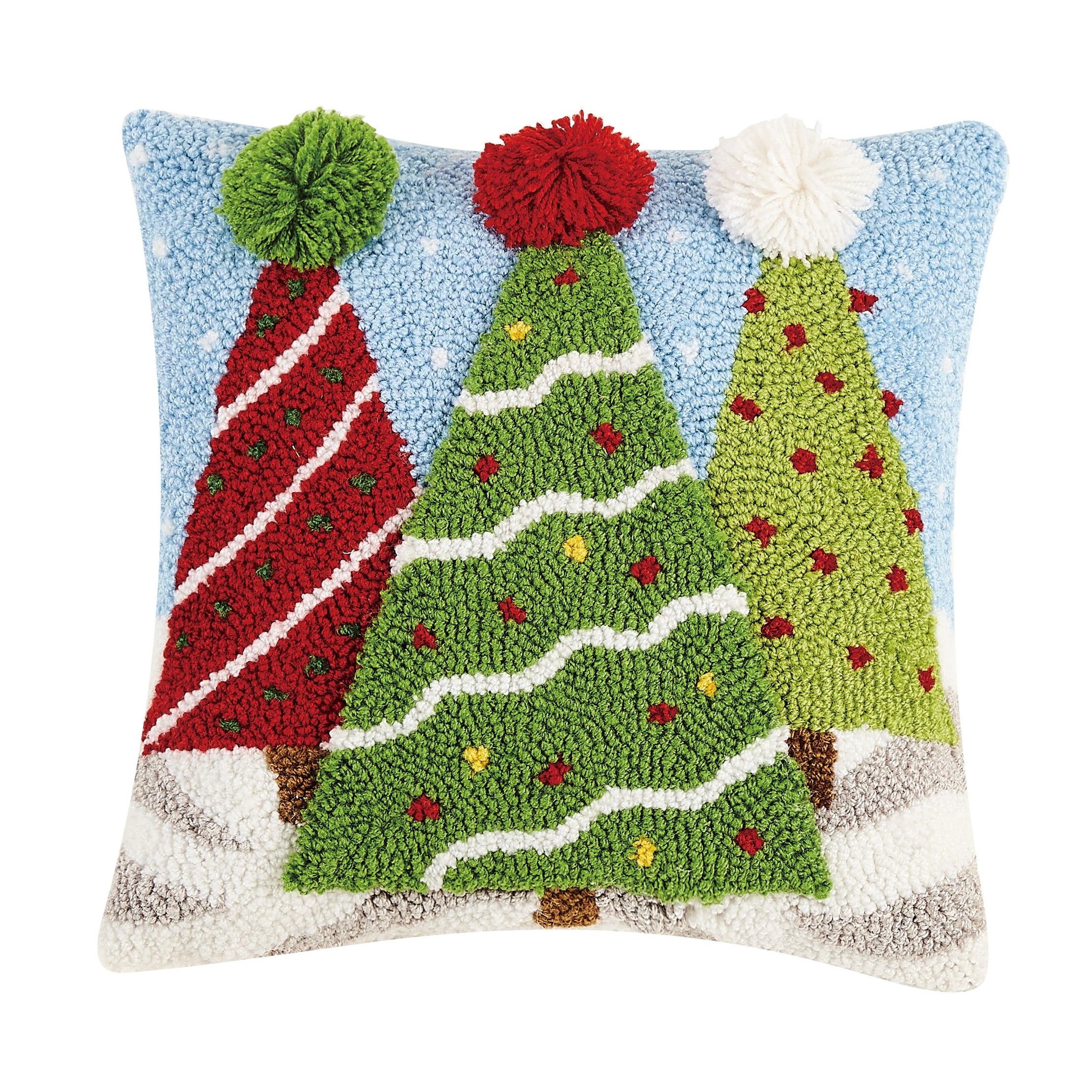 3D Christmas Trees Hook Pillow