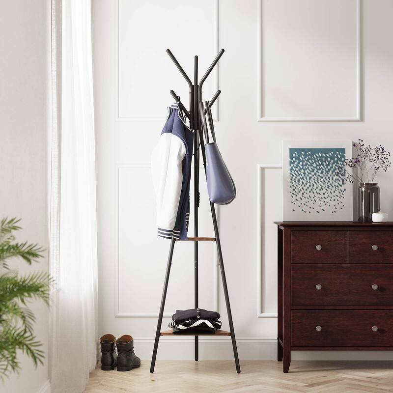 Coat Hanger Stand - 19.5"D x 19.5"W x 70.5"H