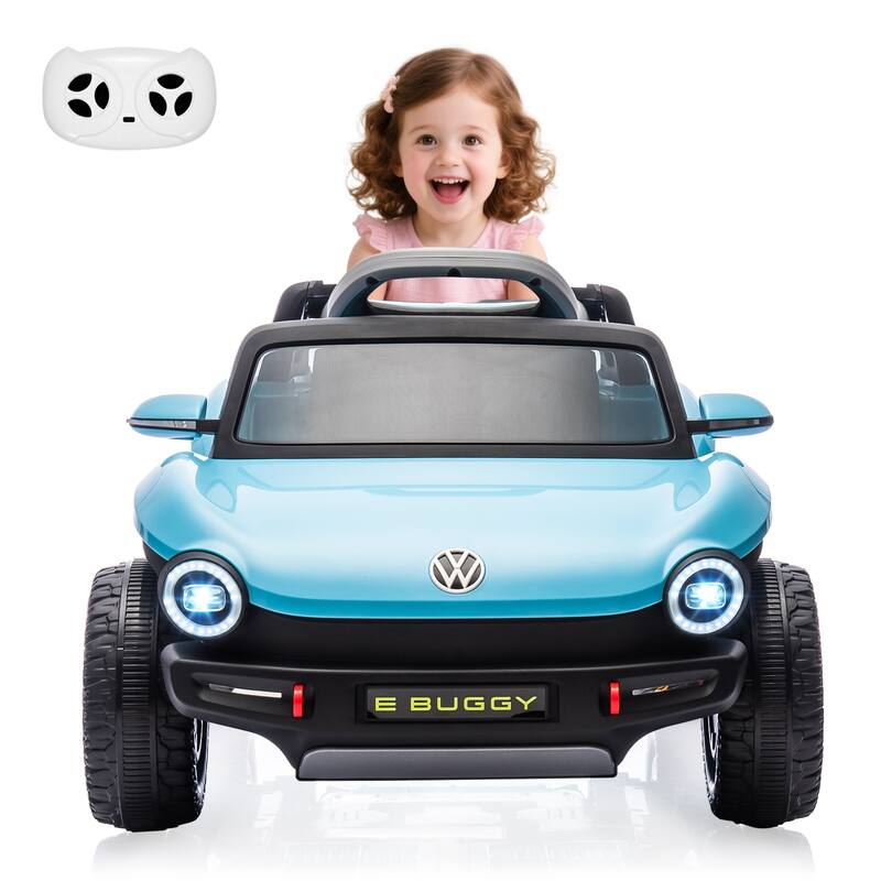 12V Licensed Volkswagen Beetle Ride-On Car for Kids with Remote Control, Battery Powered Electric Vehicle Toy