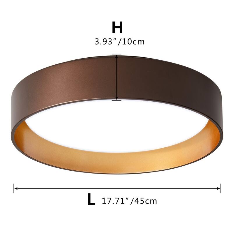Modern Round Acrylic LED Flush Mount Ceiling Light Fixture