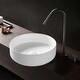 preview thumbnail 23 of 36, BNK 16 inch White Ceramic Circular Vessel Bathroom Sink