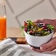 preview thumbnail 3 of 6, Libbey Austin 28-ounce Porcelain Soup Salad Bowl, Set of 4, Basalt Blue - Set of 4
