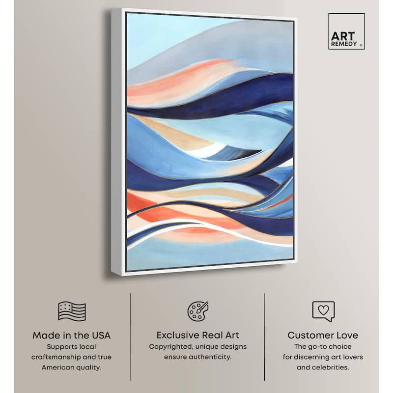 Glowing Blue I Canvas by Art Remedy