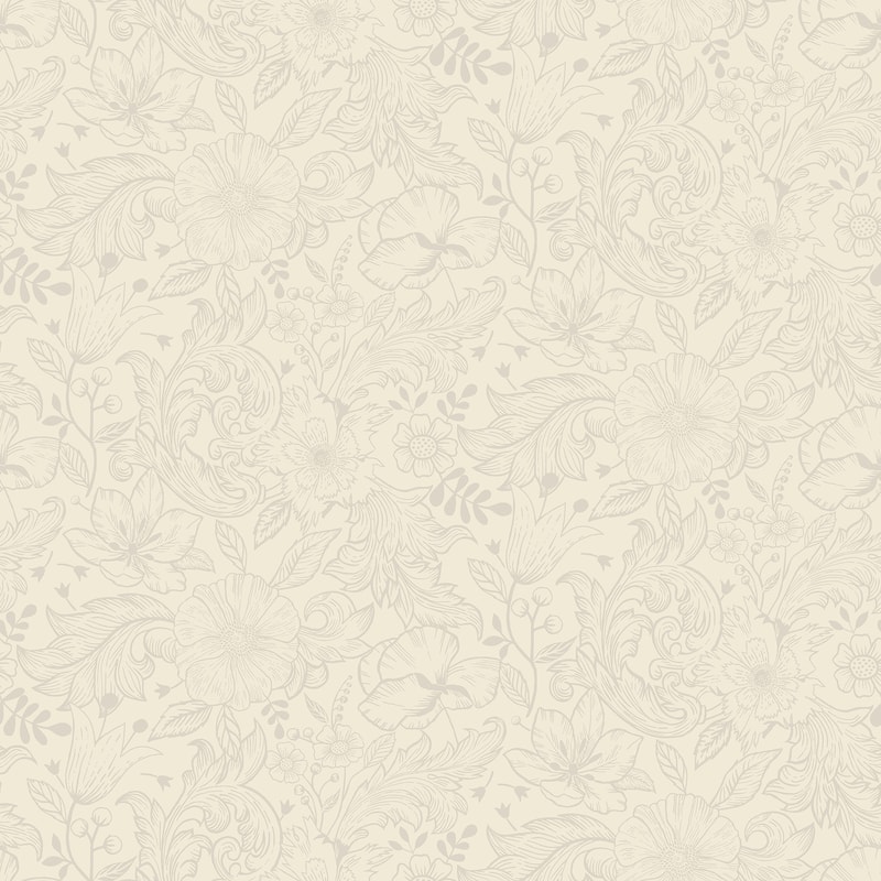 A-Street Prints Wilma White Block Print Wallpaper