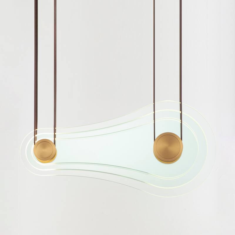 Studio M SM24402 Stratum 32" Wide LED Abstract Linear Pendant by Nina