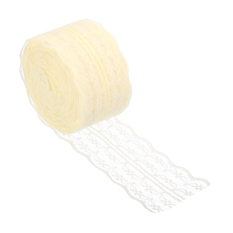 1.8" Wide 25 Yards Lace Trim Ribbon Sewing Craft Roll Wrapping Decor