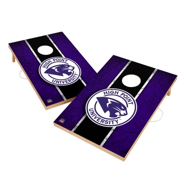 slide 2 of 5, Vintage High Point HPU Panthers Regulation 2x4 Cornhole Set