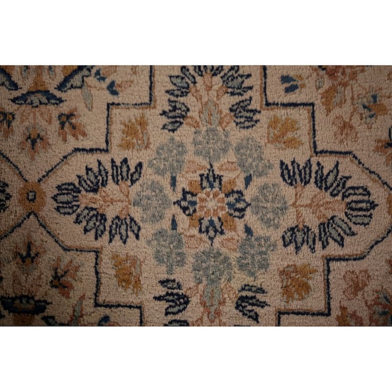 Kashan Signed Persian Area Rug Handmade Wool Carpet - 8'5"x 12'1"