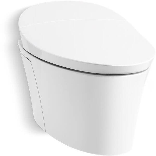 Shop Kohler K 76395 Veil Elongated Wall Hung Toilet With Actuator Plate White Overstock 25647032