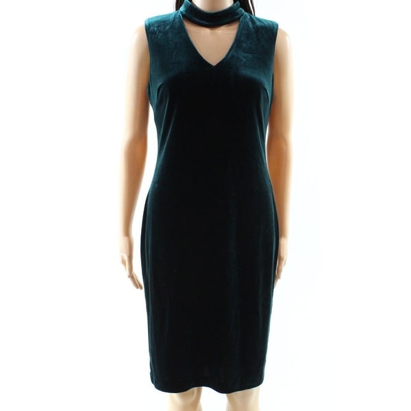 calvin klein hunter green dress
