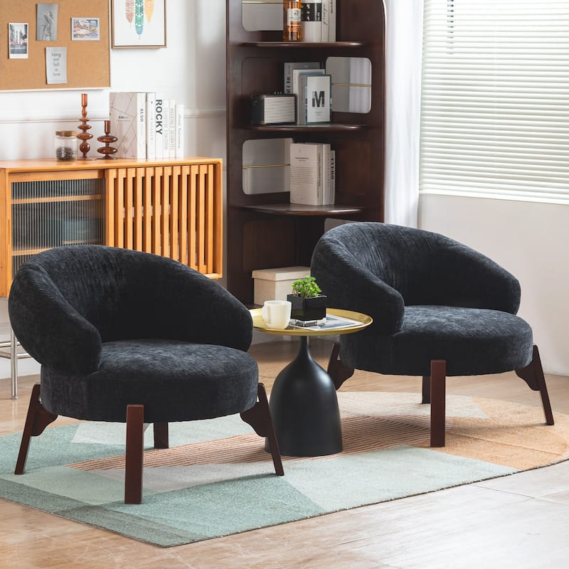 XINMICS Modern Accent Chair Upholstered Armchair for Living Room, Bedroom