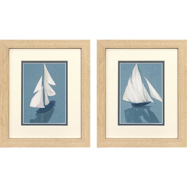 slide 2 of 4, Paragon Azul La Mar Framed Art - Set of 2 2-piece Set